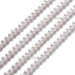 Factory Wholesale 3 Standards DIY Pearl Headband Earrings Natural White 7mm 8mm Round Loose Pearl Beads