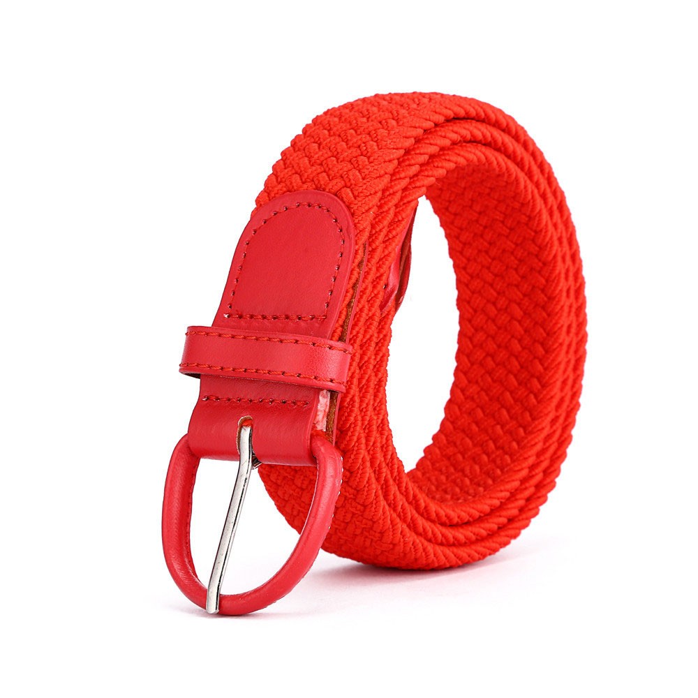 Factory wholesale comfortable woven jean&#x27;s elastic stretch belt outdoor braided elastic webbing belt