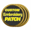 Factory Wholesale In Stock Cheap No Minimum Embroidered Custom Logo Patches Badge American USA Flag Embroidery Patch