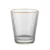 Factory Wholesale Nordic Style Vertical Ribbed Drinkware Tea Coffee Mug clear tumblers glass tumbler cup with Gold Rim