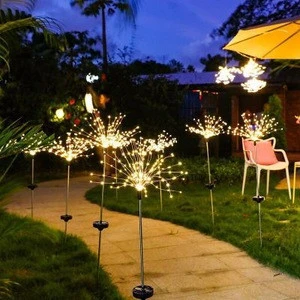 Fairy Lights Starburst Light Firework Solar Light Outdoor Garden Waterproof Decoration