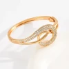 Fashion accessories wholesale jewelry gold plated bangle set with diamonds designer womens bangle