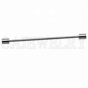 fashion classic tie clip metal rhodium plated tie pin for men brooch
