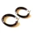 Import Fashion Jewelry Accessories Rich Chocolate Finish Stainless Steel Hoop Earrings from USA