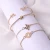 Import Fashion Romantic European American Korean Leaf Diamond Knot Bracelet 4 Pcs/ Set women bracelets Bohemian Leaves Knot Round Chain from China
