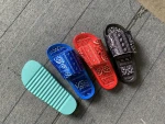 Fashion Style Wholesale Large Size Beach Women Slippers Printing Pattern Upper For Comfortable Women Slides