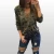 Import Fast delivery slouchy grey camouflage blouses for women summer 2017 from China