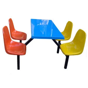 Fast food restaurant table and chair set
