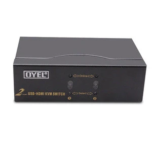 Favctory can OEM 2 in 1 out Auto USB 3.0 H DMI KVM Switch Hot Selling 2 port H DMI KVM Switch support 4K@30Hz HDCP