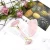 Import Feiyou  High Quality Face Lifting Body Massager Gua Sha Facial Anti Aging Pink Rose Quartz Natural Jade Roller with Box from China