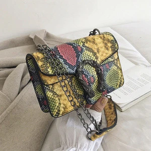 Female Vintage Serpentine Crossbody Bags For Women 2020 Sling Shoulder Messenger Bag Lady Famous Brand Luxury Handbags Designer