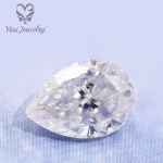 Finest Crushed ice moissanite DEF White fancy cut moissanite in loose gemstone