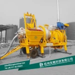 finished storage silo Asphalt mixers 15tph mobile asphalt batching mixing plant