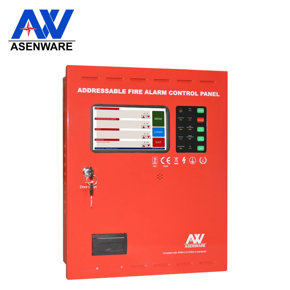 Fire alam detection panal 220VAC 24VDC with Addressable part for Power Plant