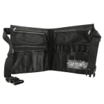 FIYAN Black Nylon Makeup Brush Belt Apron Tool Bag Custom Logo Makeup Brush Belt Bag With Makeup Brushes