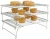 Food Grade Stainless Steel 3-Tier Stackable Cooling Rack Set for Cookies, wire cooling rack