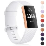 for Fitbit Charge 3 Bands, Band for Women Men Small Large, Silicone Sport Waterproof Wrist Strap Wristband Watch Accessories