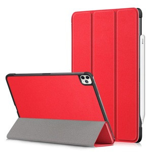For iPad Pro 11/12.9 2020 Case Tablet Pencil Leather Trifold Sleeve Skin Slim Stand Back Shell Protective Smart Covers Laptopds