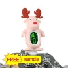 FREE SAMPLE  cute cartoon reindeer clip on guitar bass ukulele and violin capo tuner for kids and women