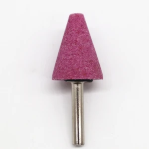 Free samples for 6mm shank Pink fused aluminium oxide grinding stone for polishing and grinding