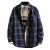 Import Free Shipping Casual Loose Flannel Plaid Streetwear Jacket Men&#x27;s Shirts from China