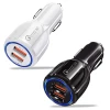 Free Shipping  QC3.0 Fast Charge DC5V-6A Dual Usb Safety Car Charger 3.1A, 32W Car Charging Adapter