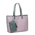 French niche design British retro lazy wind woolen plaid shopping bag big bun mother-in-law bag shoulder arm bag
