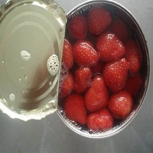 Fresh Strawberry Fruit Canned in Syrup