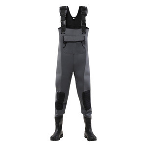 Fullbody Men&#39;s Bootfoot Chest Neoprene Waders with Boots