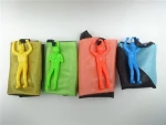 funny kids hand throwing parachute toy outdoor mini toys colorful parachute solider for children