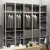 Import Furniture Cabinet German Aluminum Hanging Glass Drawer Wall Open Cabinet Walk in Wardrobe from China