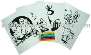 Fuzzy picture,coloring paper set