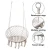 Import garden swing chair swing rope round chair patio hanging rattan swing egg chair hammock with stand from China