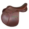 Genuine Leather Adjustable Jumping Horse Saddle / English Saddle/Spanish Saddle/Brown Leather Saddle