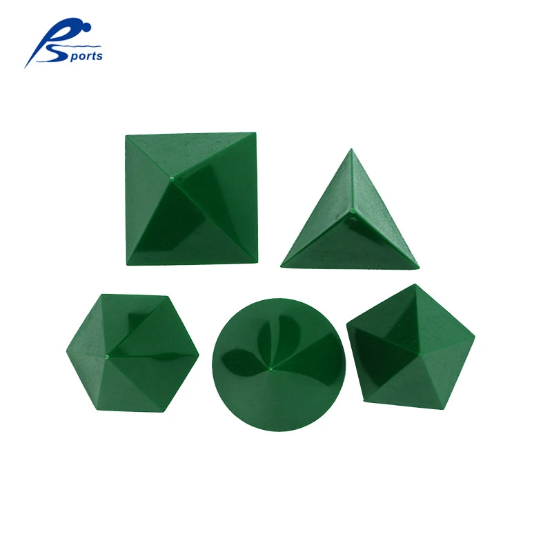 Geometry Teaching Model toy plastic 17shapes Green 3D Geo Solids Set math toy learning teaching aids