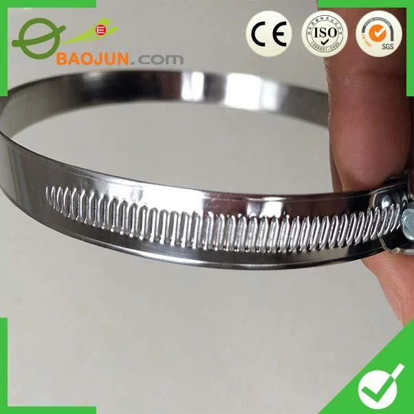 German type stainless steel hose clamp with 9mm bandwidth