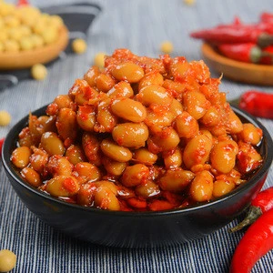 Glass bottle spicy natural bean hot chili sauce