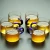 Import Glass coffee tea cups saucer set from China