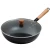 Import Glass lid Hand Hammered Wok Kitchen Cast 32CM Iron Wok from China
