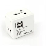 Global Travel Charger Universal Conversion Chargers Double USB Multi Functional Universal Charger Socket 607