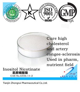 GMP factory Inositol Nicotinate 99% pharmaceutical/food grade powder