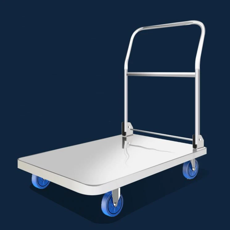 Good Price Of 400 Kg Foldable Platform Hand Truck Utility Stainless Steel Foldable Hand Truck Cart