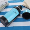 Good Quality Double Wall Stainless Steel White &amp; Blue Vacuum Flask with String