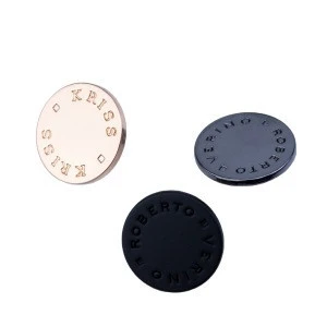 Good quality matt black metal snap button acrylic button for leather fabric button  4 parts  round  fastener metal