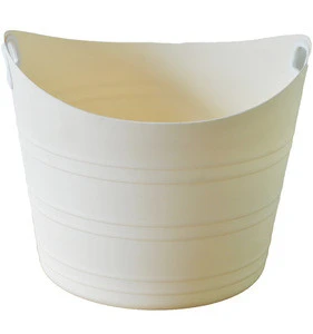 Good Quality Simple White Plastic Designer Laundry Basket