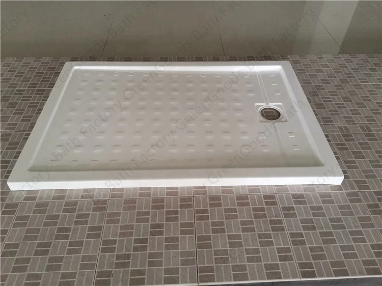 GreenGoods Bath Factory Portable Large Rectangular Corner Shower Tray Pan 28 x 48