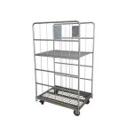 GTY  foldable rolling wire mesh container logistic cage european standard