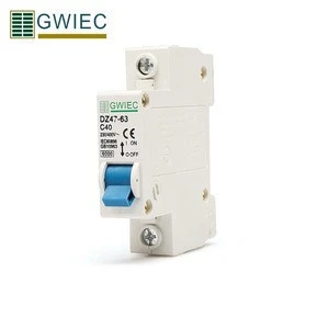 GWIEC China 2P 3P 1P 230V 63A Dz47-63 MCB Miniature Circuit Breaker