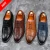 Hand made high quality dress genuine leather men shoes