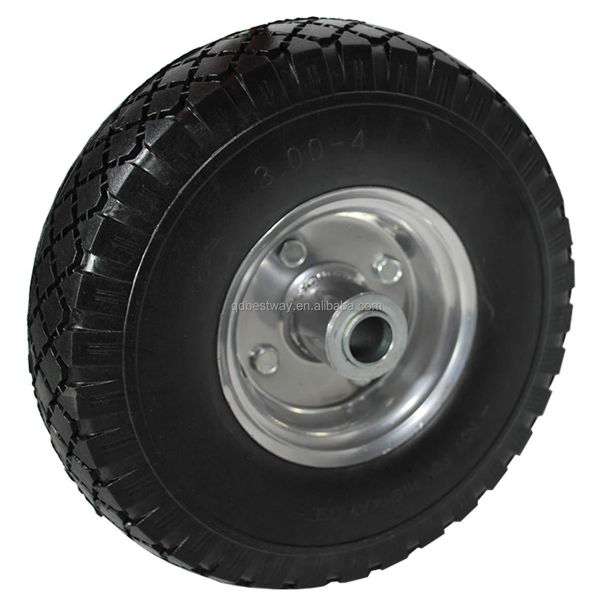 Buy Hand Truck Tire 3.004 Hand Truck Wheel Flat Free Tire Pu Wheels Pu